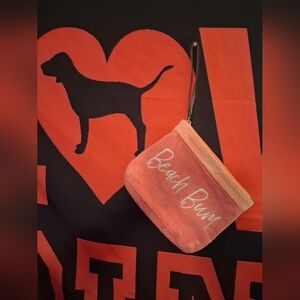 Beach Bum Coral Wristlet Bag Victorias Secret 2019 Hotpink/Orange
